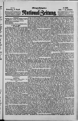 Nationalzeitung vom 16.08.1888