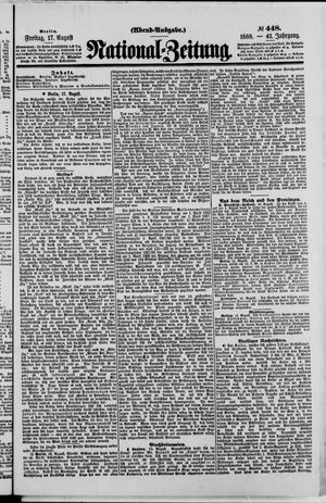 Nationalzeitung vom 17.08.1888