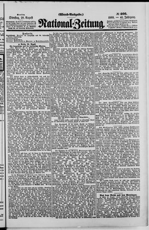 National-Zeitung vom 28.08.1888