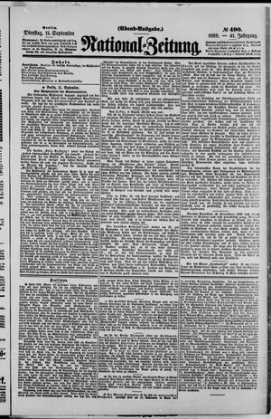 National-Zeitung vom 11.09.1888