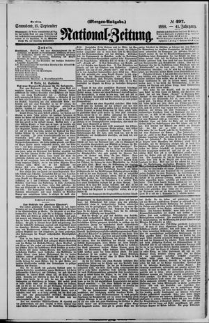 National-Zeitung vom 15.09.1888