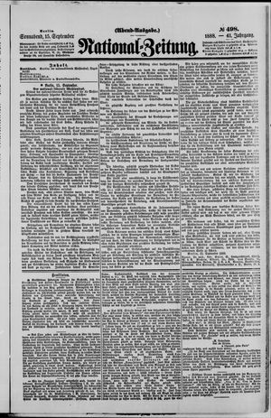National-Zeitung vom 15.09.1888