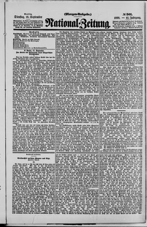 National-Zeitung vom 18.09.1888