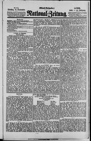National-Zeitung vom 18.09.1888