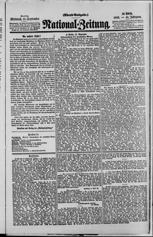 National-Zeitung vom 19.09.1888