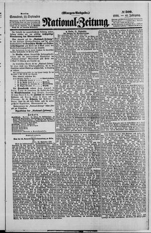 National-Zeitung vom 22.09.1888