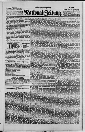 National-Zeitung vom 25.09.1888