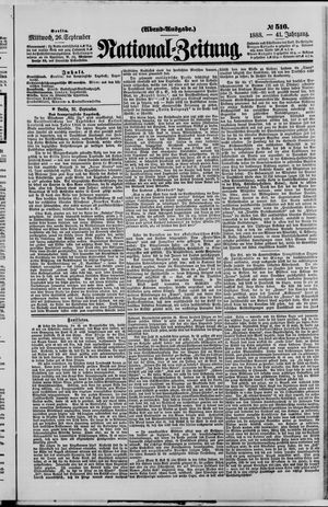 National-Zeitung vom 26.09.1888