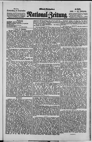 National-Zeitung vom 27.09.1888