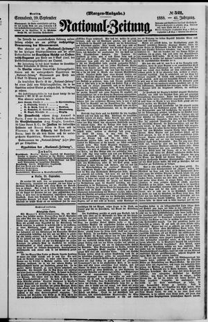 National-Zeitung vom 29.09.1888