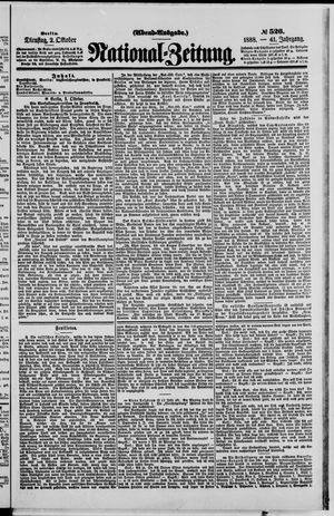 Nationalzeitung vom 02.10.1888