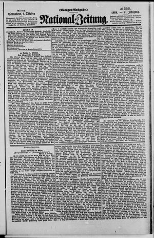 National-Zeitung vom 06.10.1888