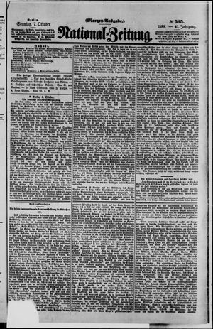 National-Zeitung vom 07.10.1888