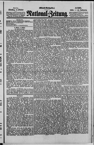 National-Zeitung vom 09.10.1888