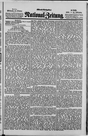National-Zeitung vom 10.10.1888