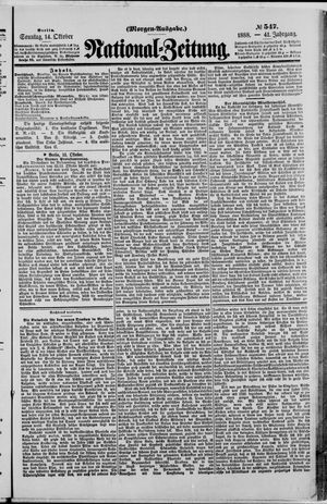 National-Zeitung vom 14.10.1888