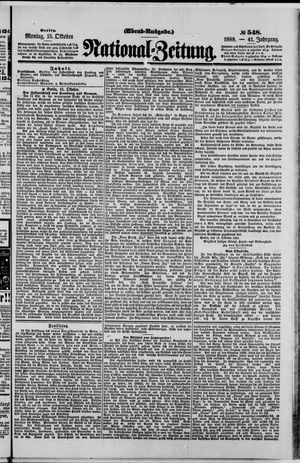 National-Zeitung vom 15.10.1888