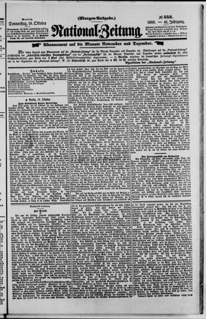 National-Zeitung vom 18.10.1888