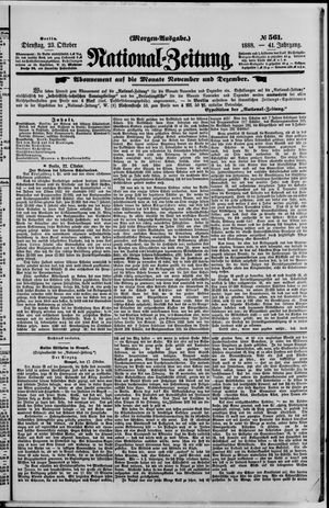 National-Zeitung vom 23.10.1888