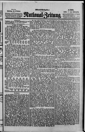 National-Zeitung vom 26.10.1888