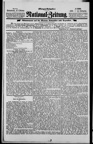 National-Zeitung vom 27.10.1888