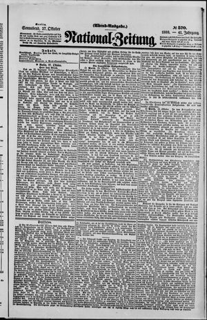 National-Zeitung vom 27.10.1888