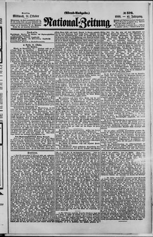 National-Zeitung vom 31.10.1888