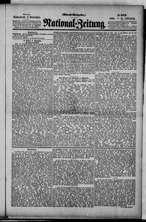 National-Zeitung vom 03.11.1888
