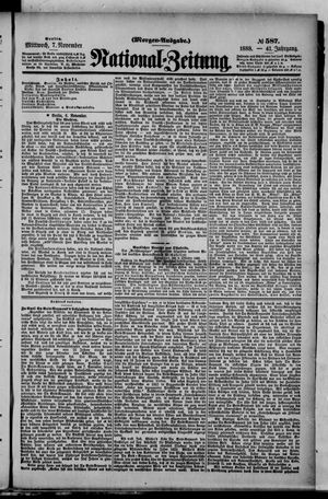 National-Zeitung vom 07.11.1888