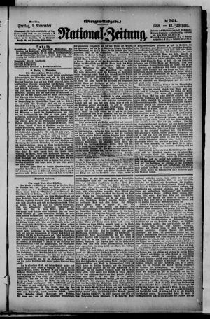 National-Zeitung vom 09.11.1888