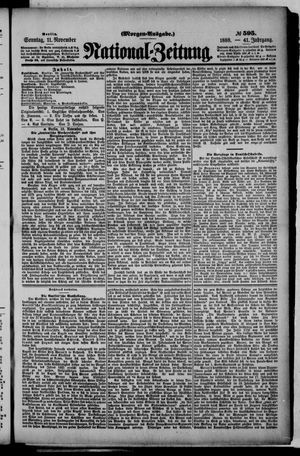 National-Zeitung vom 11.11.1888