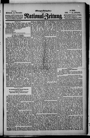 National-Zeitung vom 14.11.1888