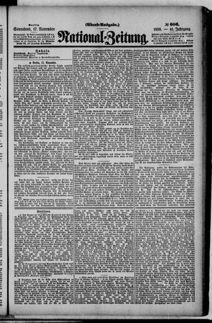 National-Zeitung vom 17.11.1888