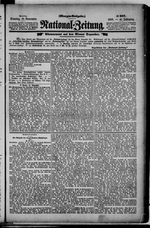 National-Zeitung vom 18.11.1888