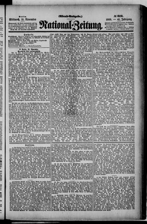 National-Zeitung vom 21.11.1888