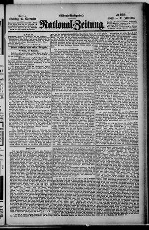 National-Zeitung vom 27.11.1888