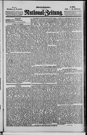 National-Zeitung vom 18.12.1888