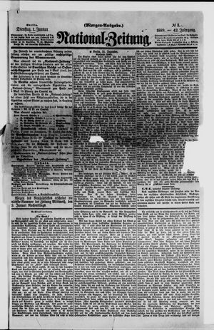 Nationalzeitung vom 01.01.1889