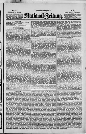 Nationalzeitung vom 02.01.1889