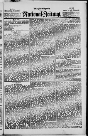 National-Zeitung vom 10.01.1889