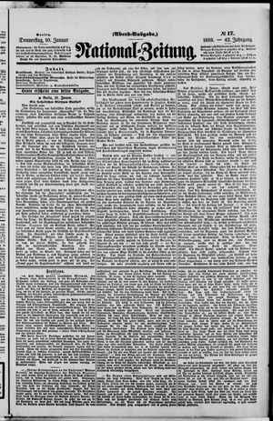 National-Zeitung vom 10.01.1889