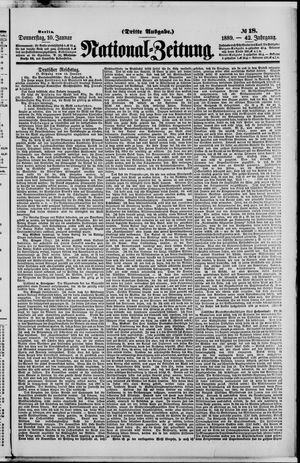 National-Zeitung vom 10.01.1889