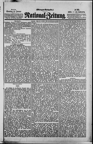 Nationalzeitung on Jan 13, 1889