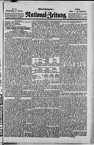 Nationalzeitung vom 17.01.1889