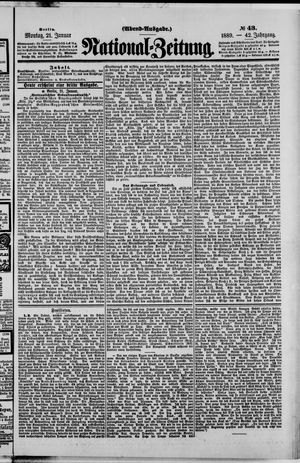 Nationalzeitung on Jan 21, 1889