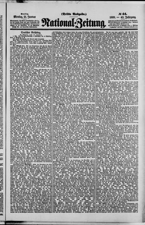 Nationalzeitung vom 21.01.1889
