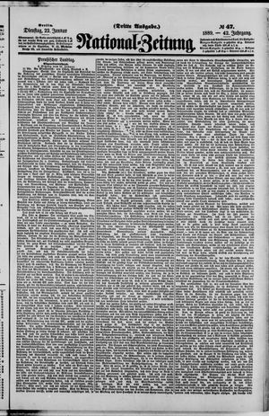 Nationalzeitung vom 22.01.1889