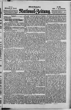 Nationalzeitung vom 23.01.1889