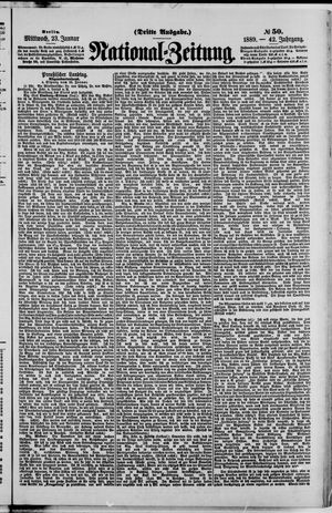 Nationalzeitung vom 23.01.1889