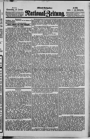 Nationalzeitung vom 24.01.1889